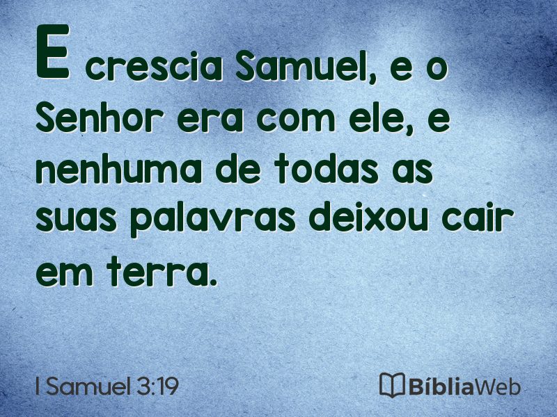 I Samuel 3:19 em imagem para compartilhar