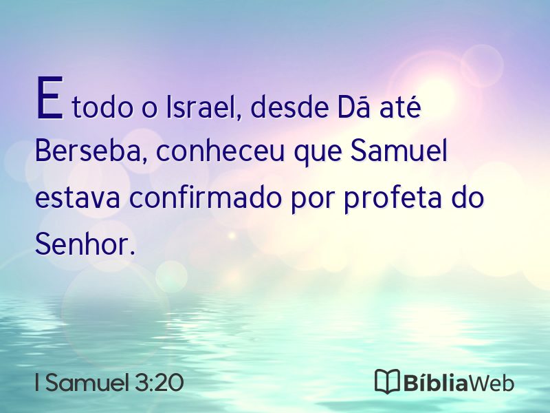 I Samuel 3:20 em imagem para compartilhar