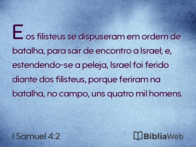I Samuel 4:2 em imagem para compartilhar