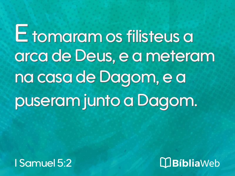 I Samuel 5:2 em imagem para compartilhar
