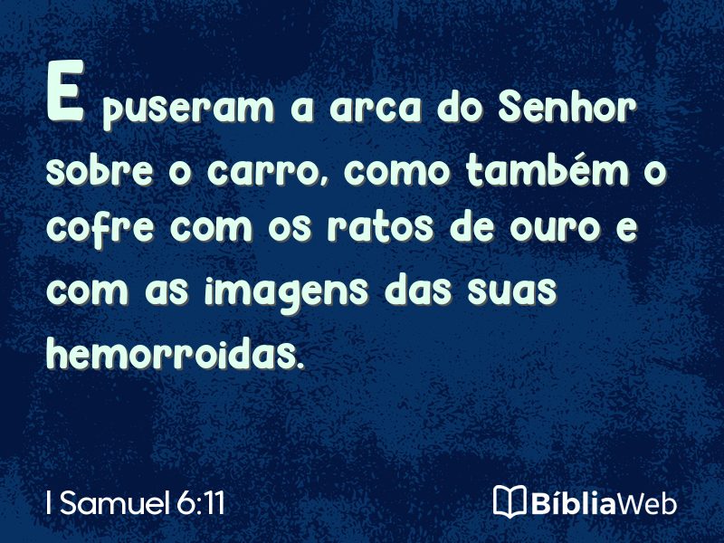I Samuel 6:11 em imagem para compartilhar