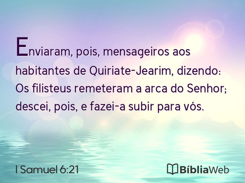I Samuel 6:21 em imagem para compartilhar