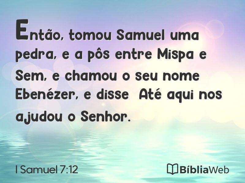 I Samuel 7:12 em imagem para compartilhar