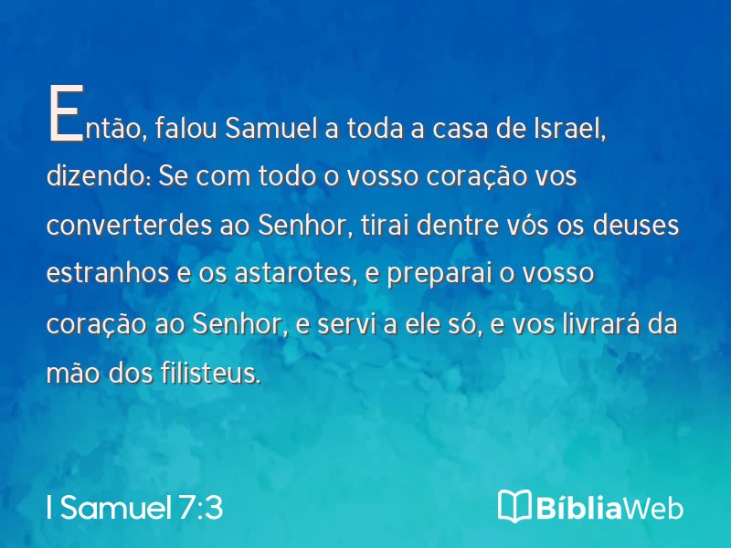 I Samuel 7:3 em imagem para compartilhar