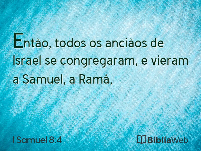 I Samuel 8:4 em imagem para compartilhar
