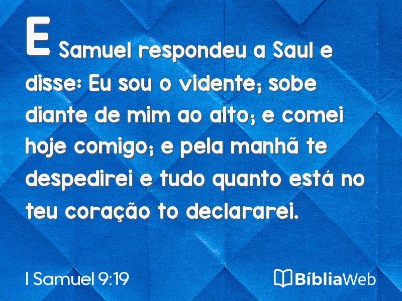 I Samuel 9:19 em imagem para compartilhar