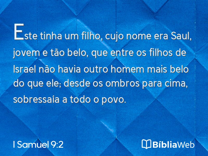I Samuel 9:2 em imagem para compartilhar