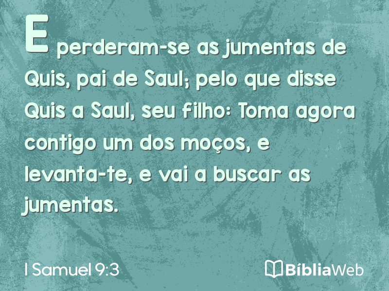 I Samuel 9:3 em imagem para compartilhar
