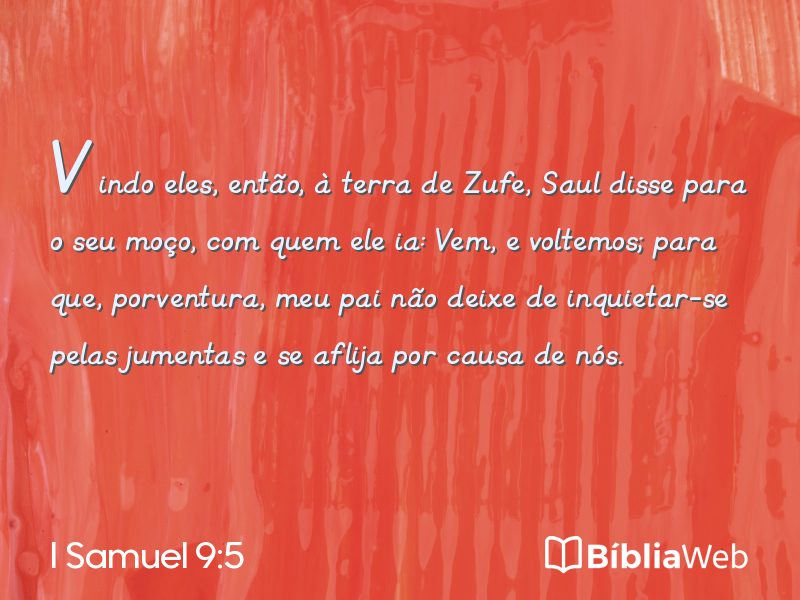 I Samuel 9:5 em imagem para compartilhar