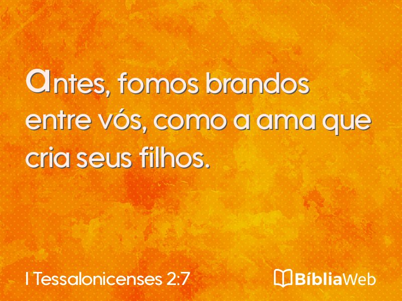I Tessalonicenses 2:7 em imagem para compartilhar
