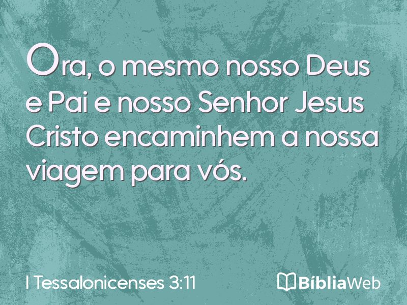 I Tessalonicenses 3:11 em imagem para compartilhar