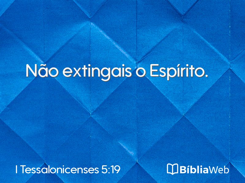 I Tessalonicenses 5:19 em imagem para compartilhar