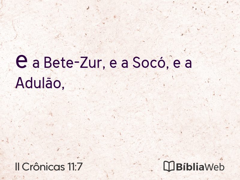 II Crônicas 11:7 em imagem para compartilhar