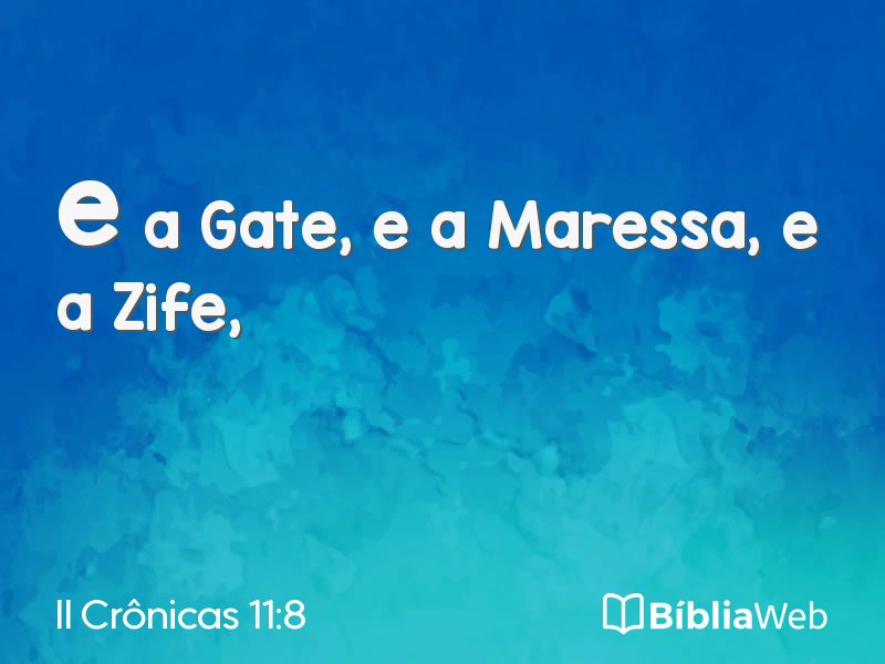 II Crônicas 11:8 em imagem para compartilhar