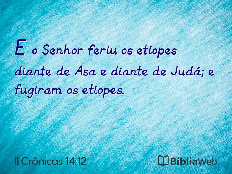 II Crônicas 14:12 em imagem para compartilhar