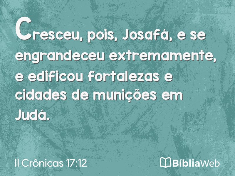 II Crônicas 17:12 em imagem para compartilhar