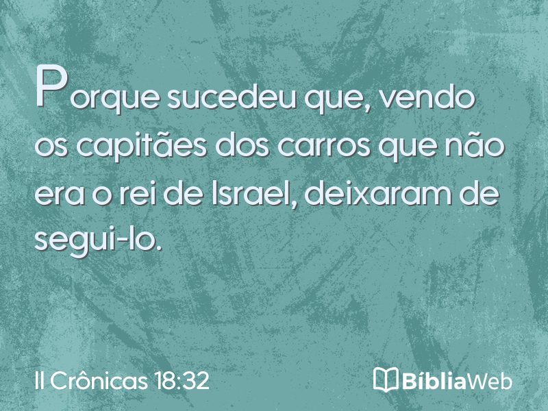 II Crônicas 18:32 em imagem para compartilhar