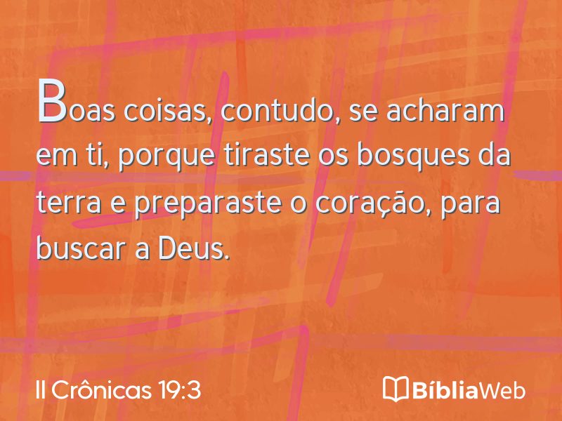 II Crônicas 19:3 em imagem para compartilhar