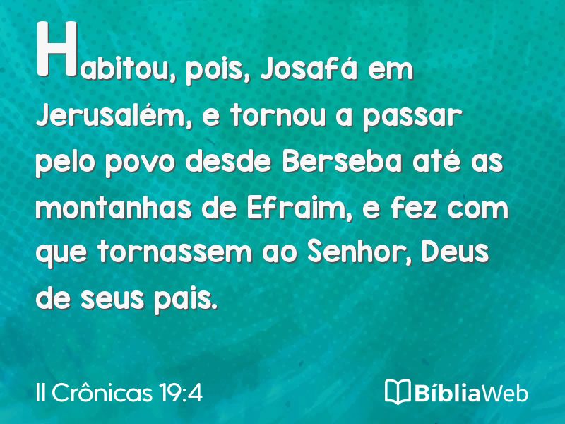 II Crônicas 19:4 em imagem para compartilhar