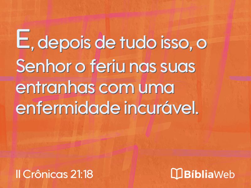 II Crônicas 21:18 em imagem para compartilhar