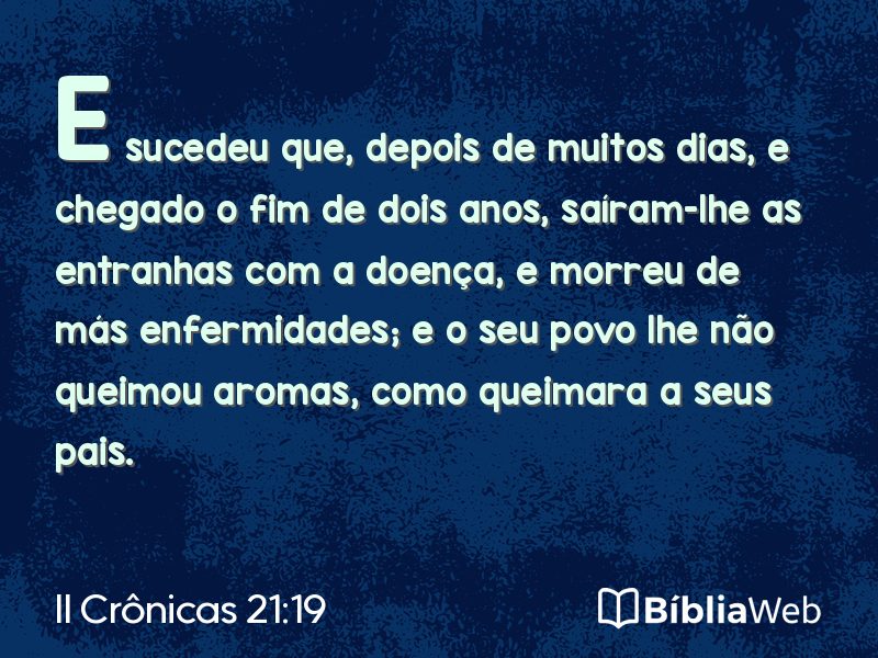 II Crônicas 21:19 em imagem para compartilhar