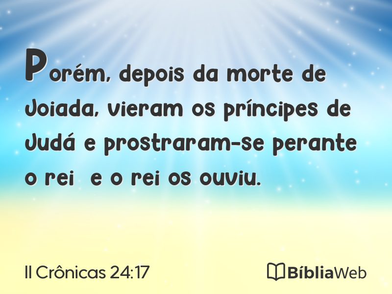 II Crônicas 24:17 em imagem para compartilhar