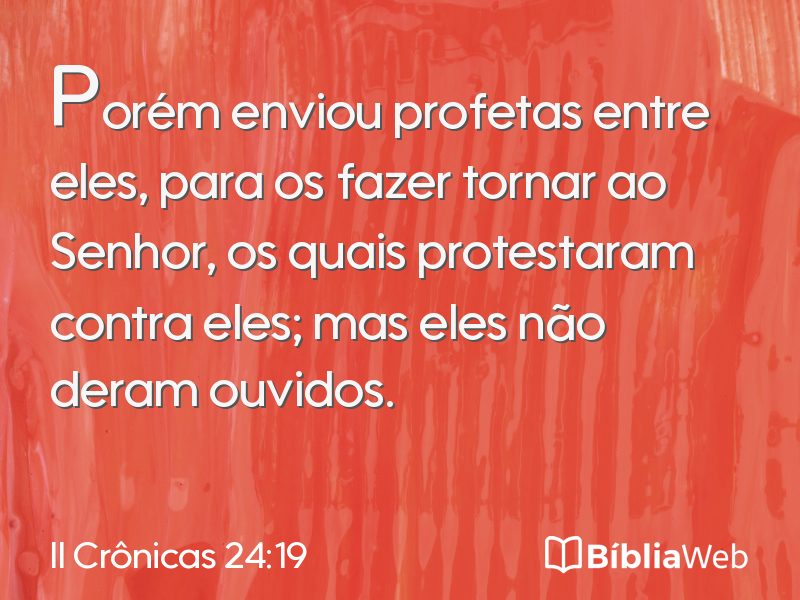 II Crônicas 24:19 em imagem para compartilhar