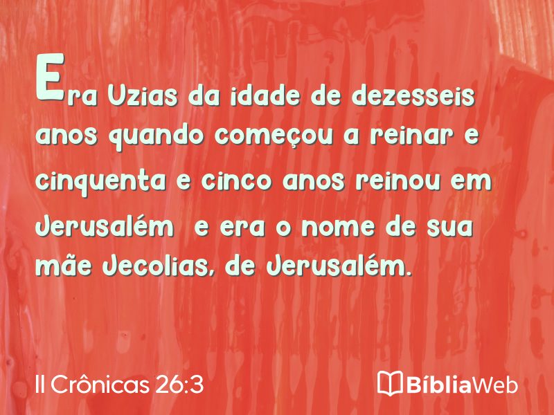 II Crônicas 26:3 em imagem para compartilhar