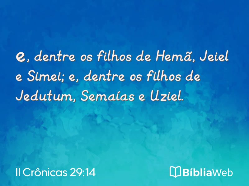 II Crônicas 29:14 em imagem para compartilhar