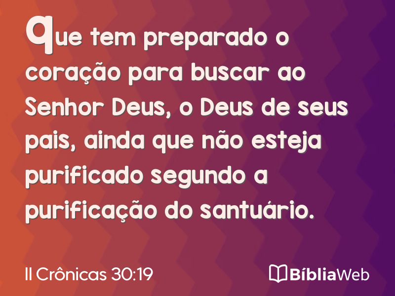 II Crônicas 30:19 em imagem para compartilhar