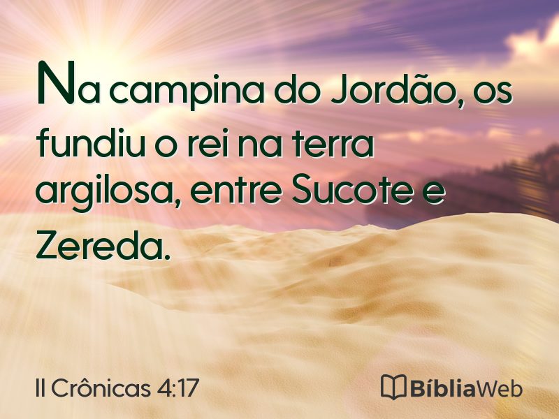 II Crônicas 4:17 em imagem para compartilhar