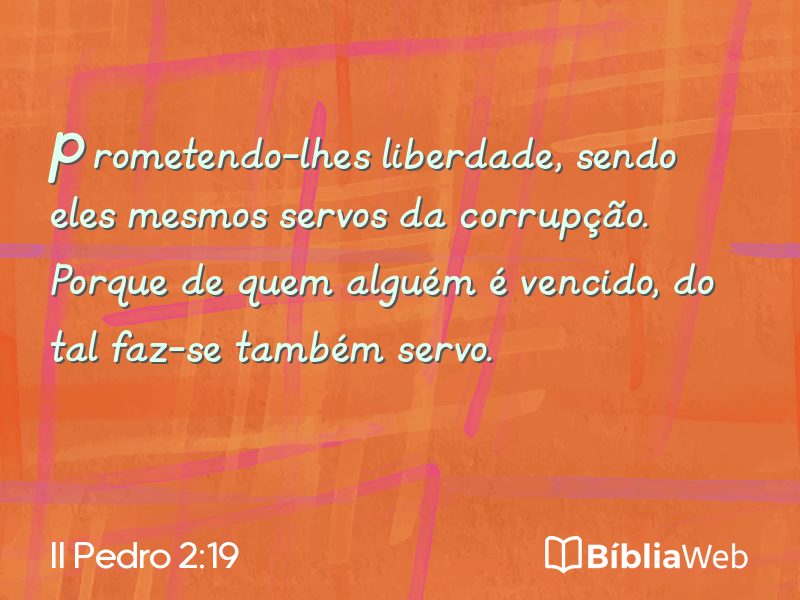 II Pedro 2:19 em imagem para compartilhar