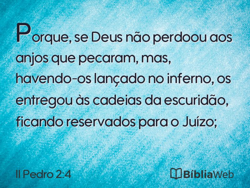 II Pedro 2:4 em imagem para compartilhar