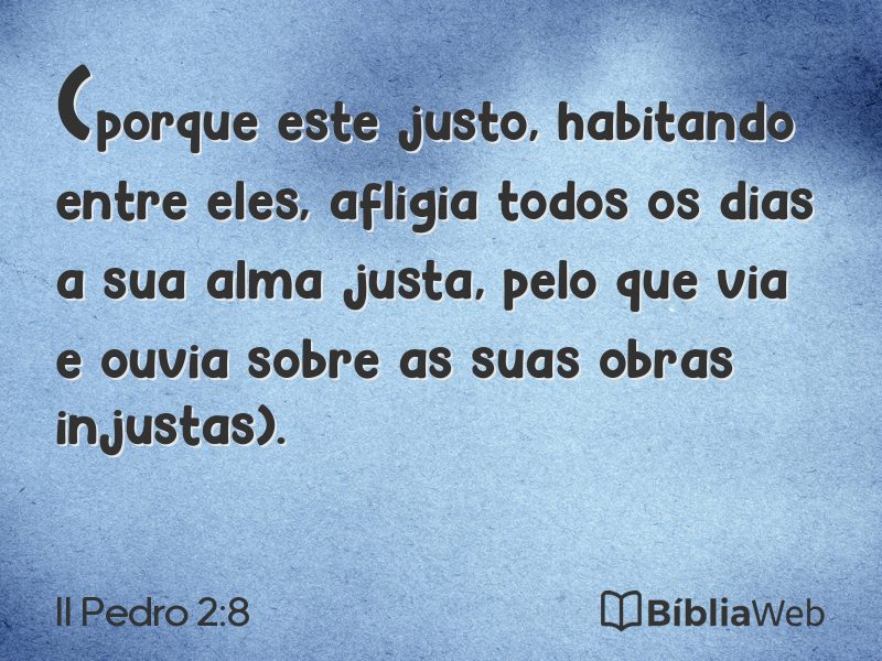 II Pedro 2:8 em imagem para compartilhar