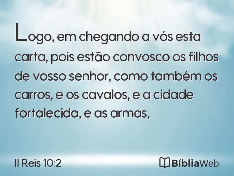 II Reis 10:2 em imagem para compartilhar