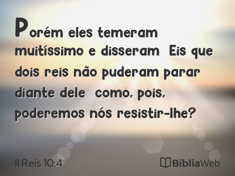 II Reis 10:4 em imagem para compartilhar