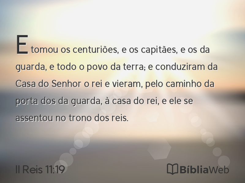 II Reis 11:19 em imagem para compartilhar