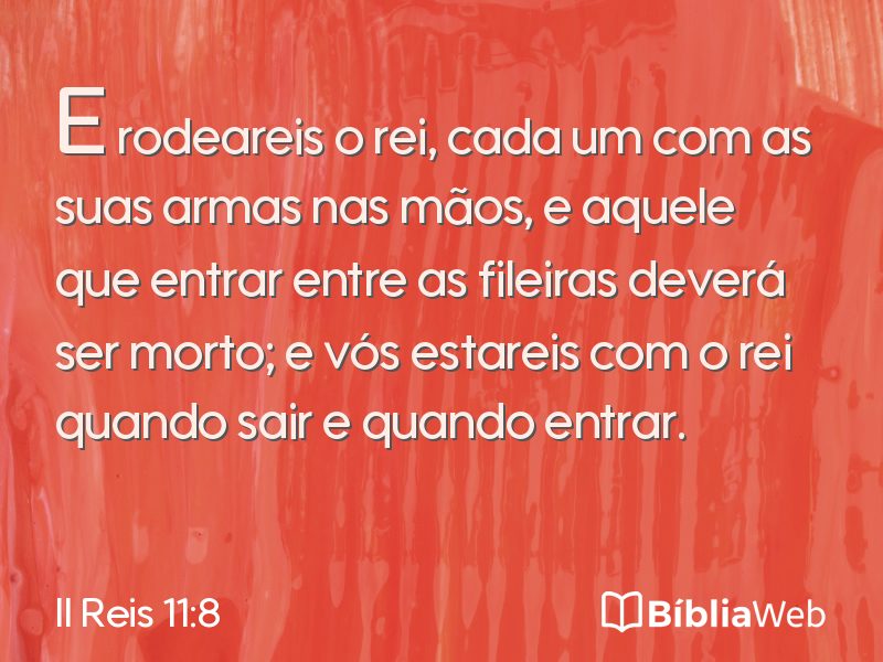 II Reis 11:8 em imagem para compartilhar