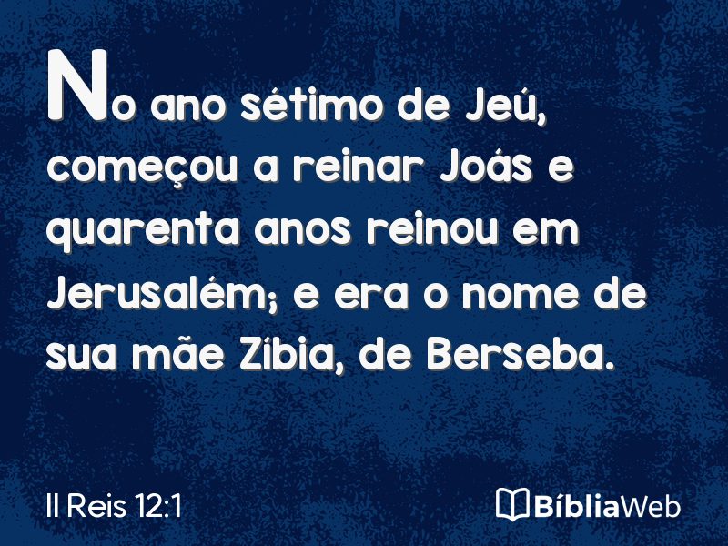 II Reis 12:1 em imagem para compartilhar