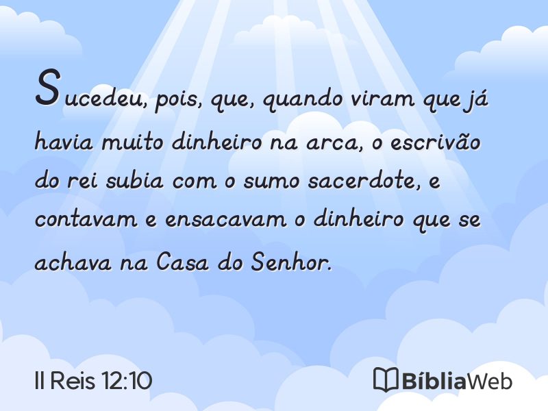 II Reis 12:10 em imagem para compartilhar