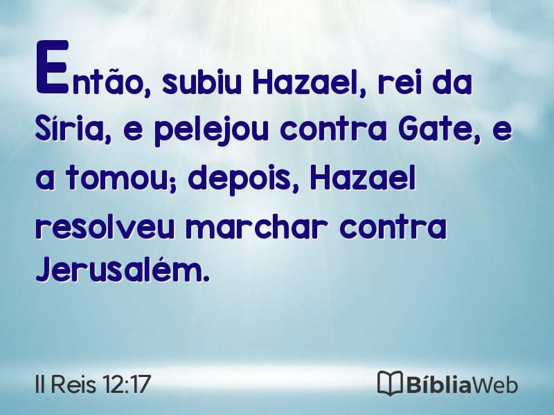 II Reis 12:17 em imagem para compartilhar