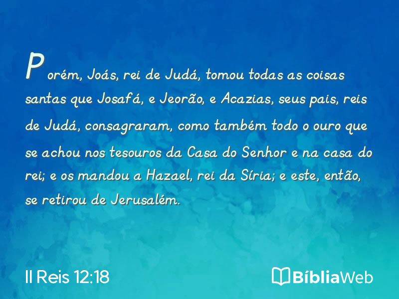 II Reis 12:18 em imagem para compartilhar