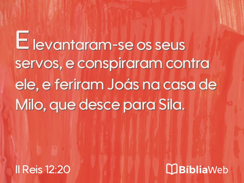 II Reis 12:20 em imagem para compartilhar