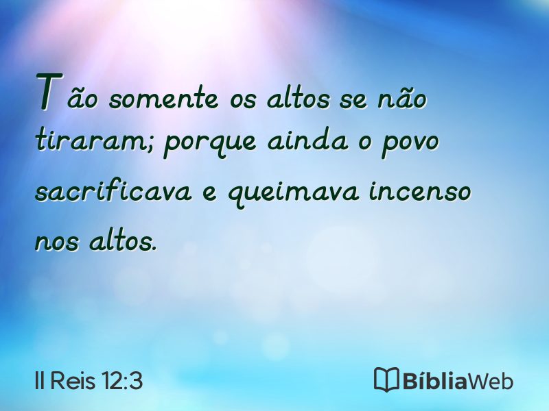II Reis 12:3 em imagem para compartilhar