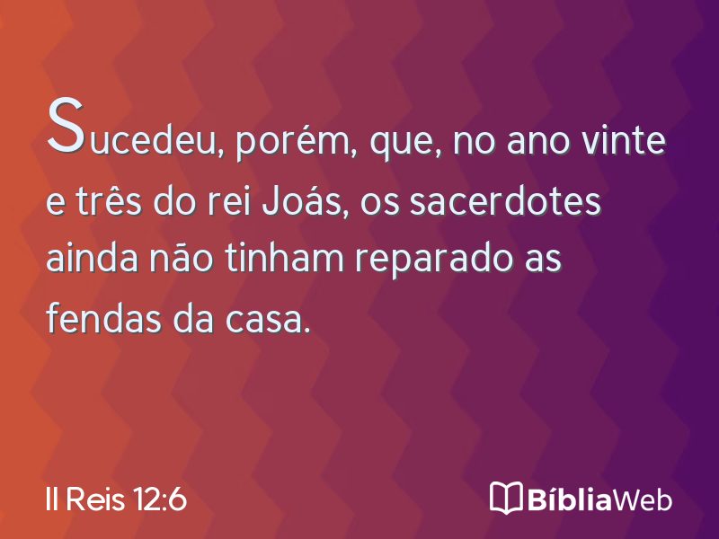 II Reis 12:6 em imagem para compartilhar