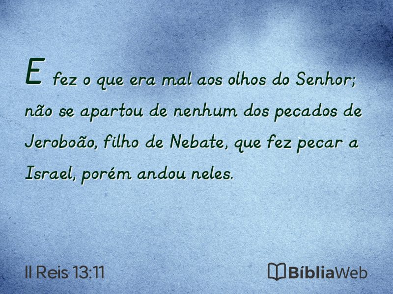 II Reis 13:11 em imagem para compartilhar