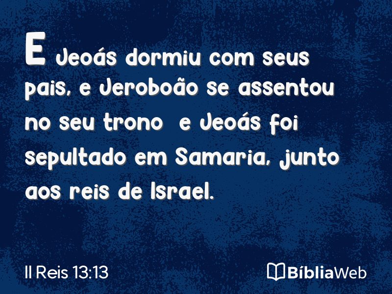 II Reis 13:13 em imagem para compartilhar