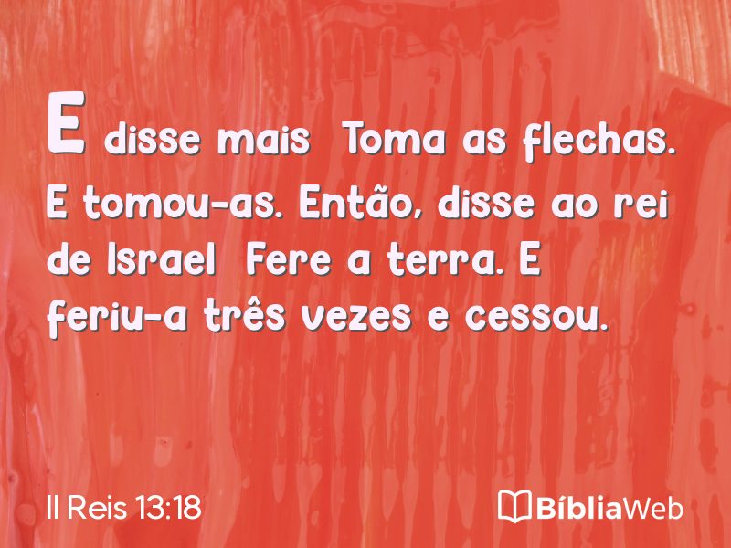 II Reis 13:18 em imagem para compartilhar