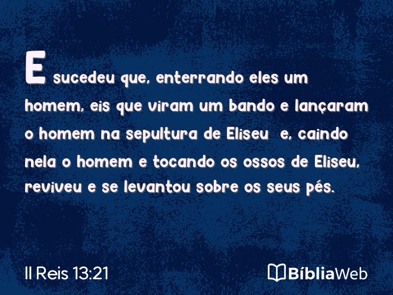 II Reis 13:21 em imagem para compartilhar