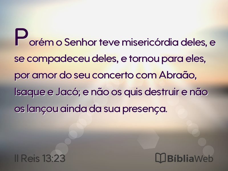 II Reis 13:23 em imagem para compartilhar
